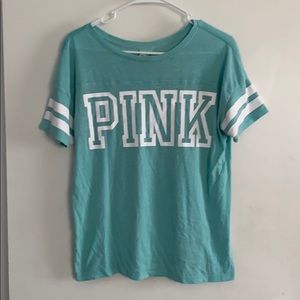 Mint blue PINK shirt. Xs. Like new.